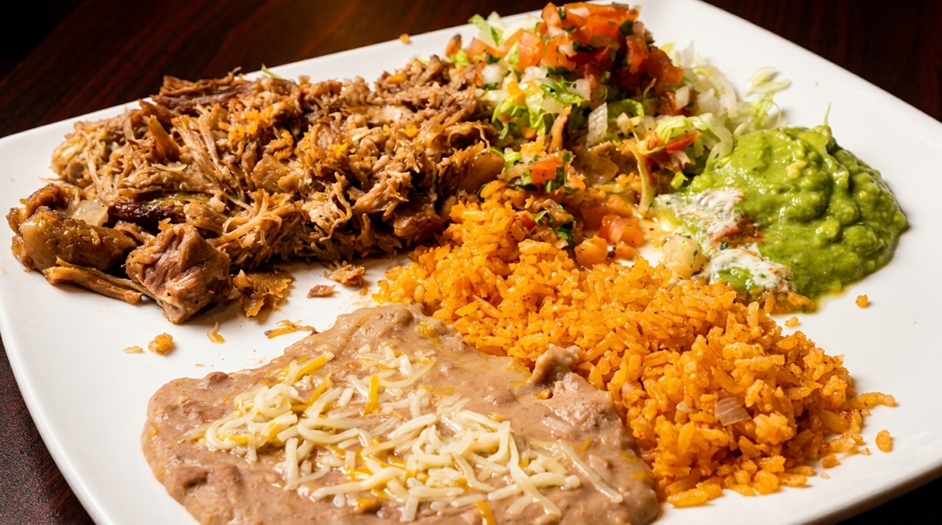 The menu, from desayunos to dinner