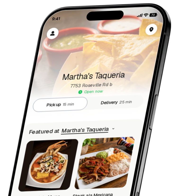 Martha's Taqueria app preview